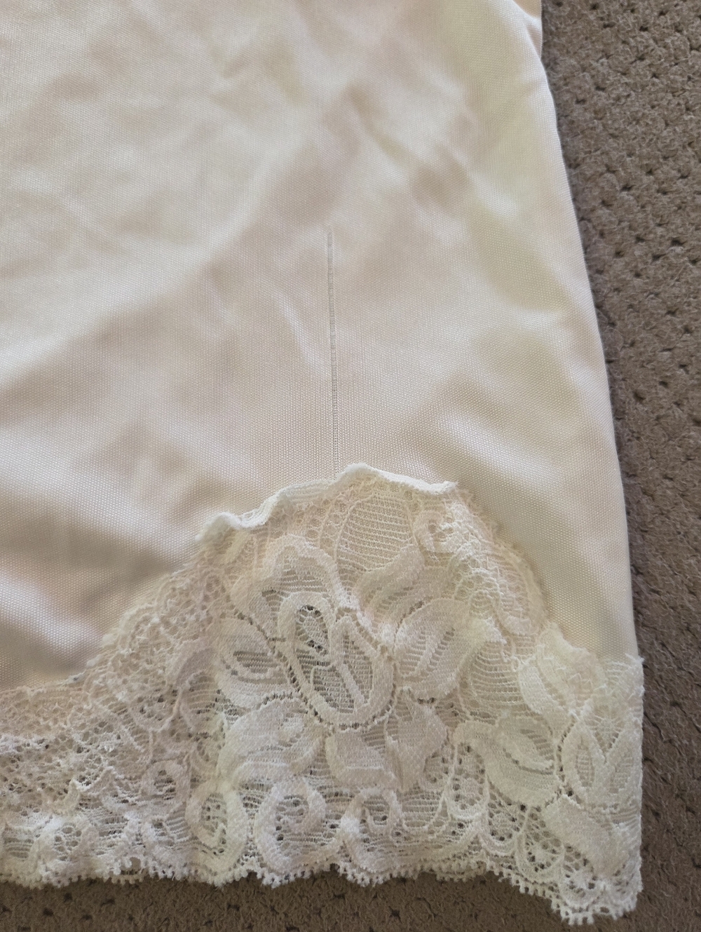 Vintage The Limited Women's large Lace Trim Babydoll Cami Stretch Ivory/off whit - Picture 10 of 14